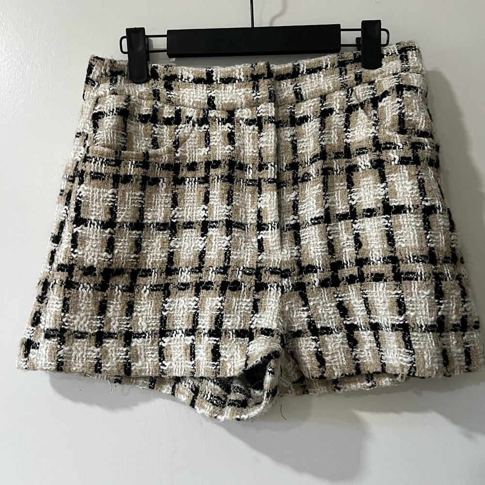 Zara tweed shorts